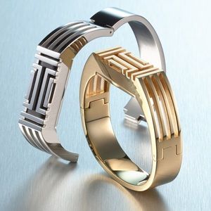 NIB! Tory Burch Gold Fitbit Flex Hinged Bracelet